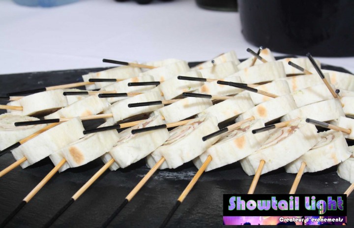 Brochette de Wrap pour vos cocktails