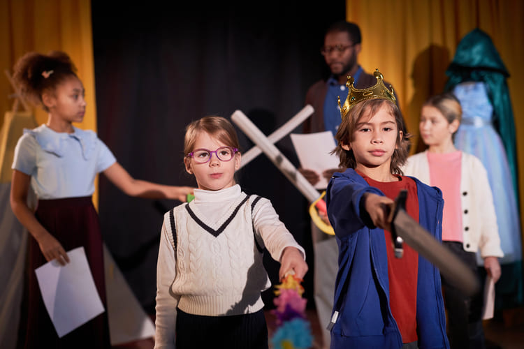 Atelier théâtre avec des enfants