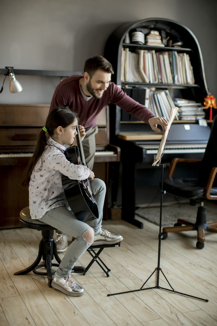 Cours d'apprentissage d'un instrument de musique