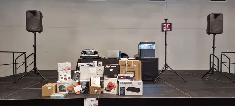 Animation loto : stand de cadeaux offerts pendant la soirée