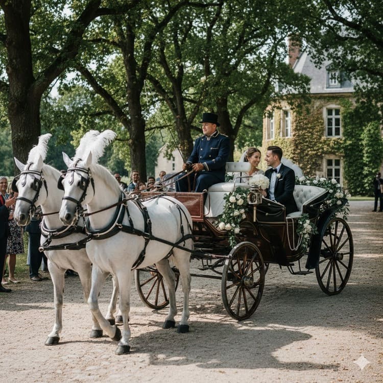Louer une calèche pour un mariage