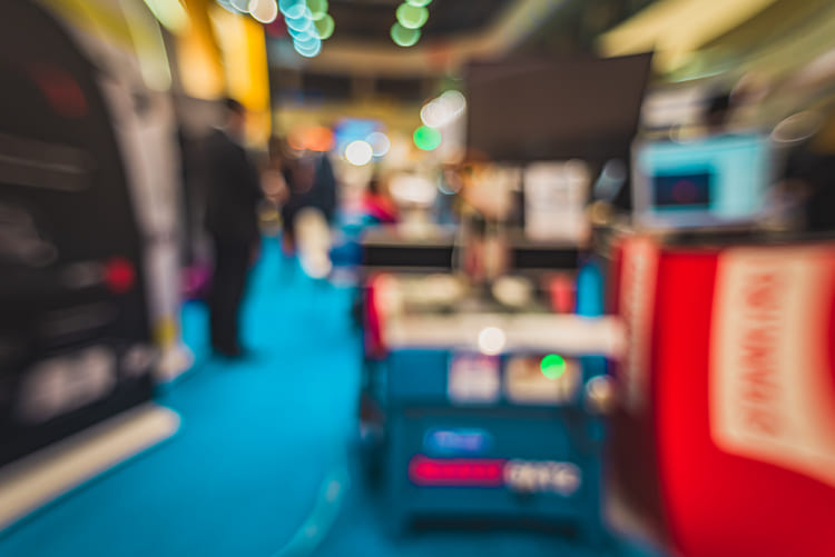 Animations d'ambiance sur un stand professionnel