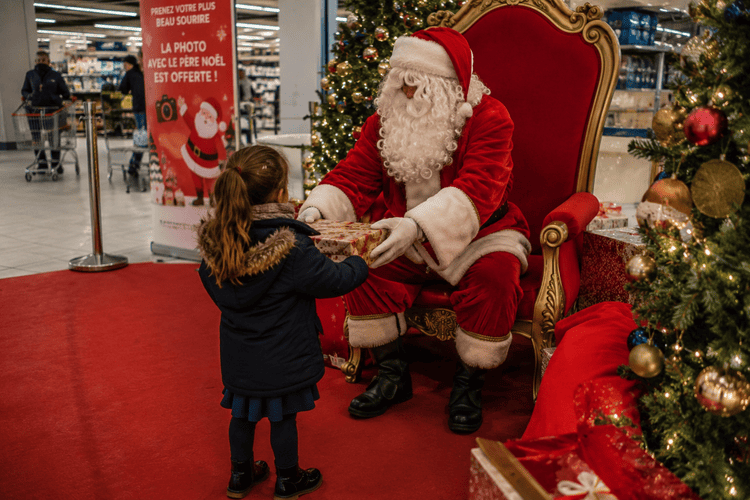 Location de Père Noël pour une galerie commerciale