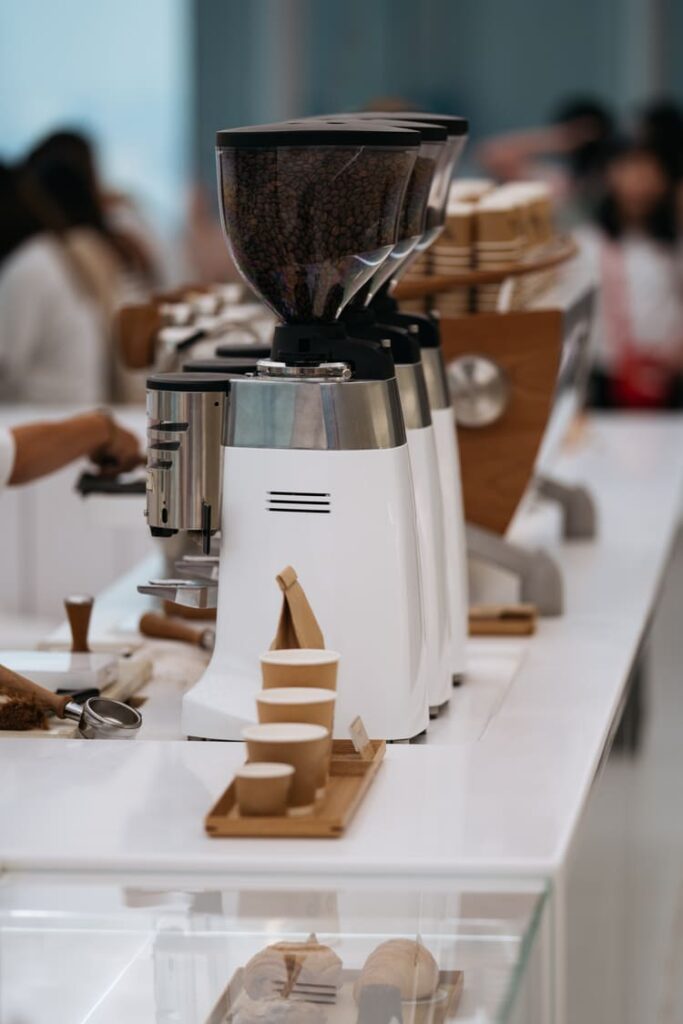 Stand de café d'un salon professionnel