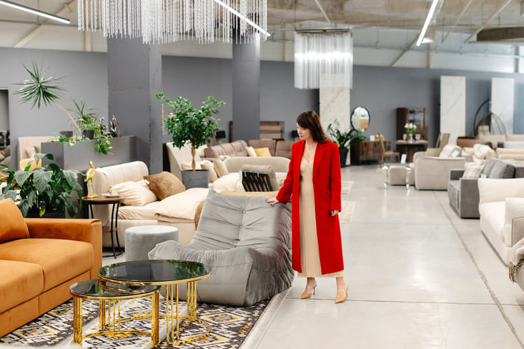 Organisation de showroom pour une entreprise d'ameublement